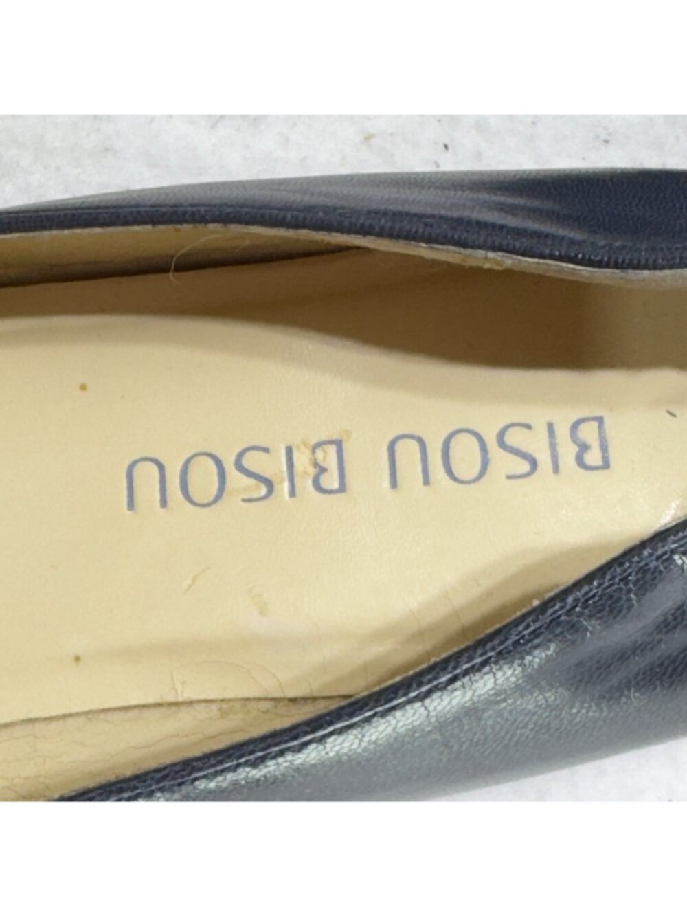 BISOU BISOU Dutch Navy Loafers Women's Leather Fringed Vamp Size 7B Shoes - Picture 9 of 13